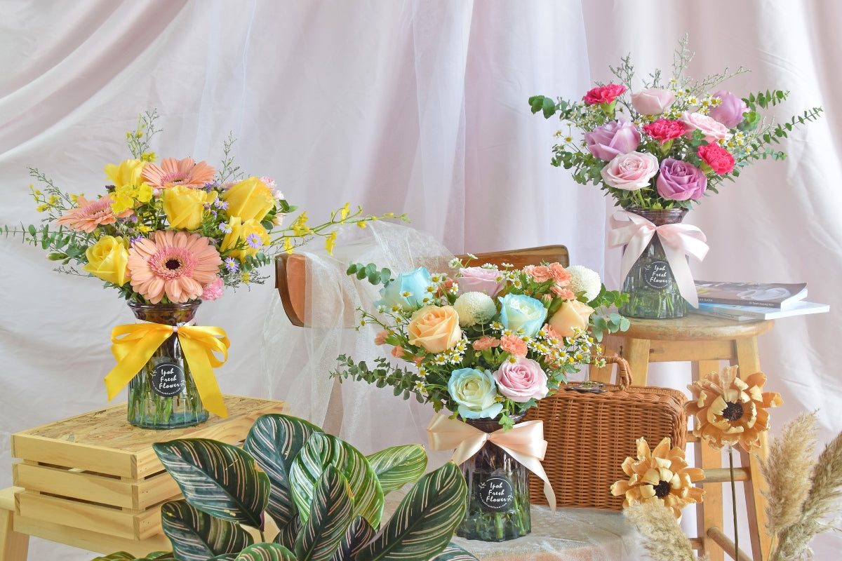 Fresh Flower Vase arrangement| Home Decoration| Same Day Free Delivery
