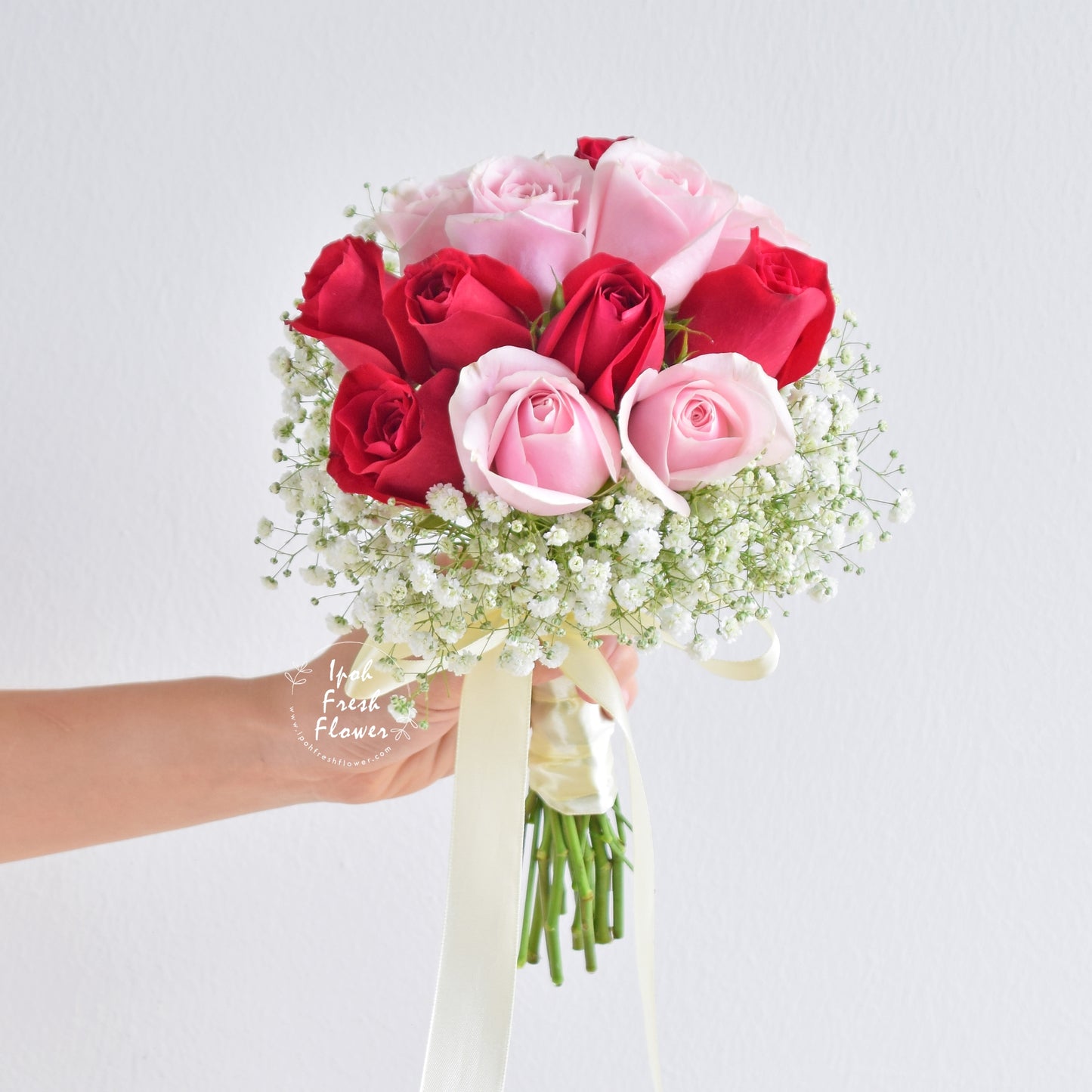 Arielle Bridal With Boutonniere| Personalized wedding & ROM flowers