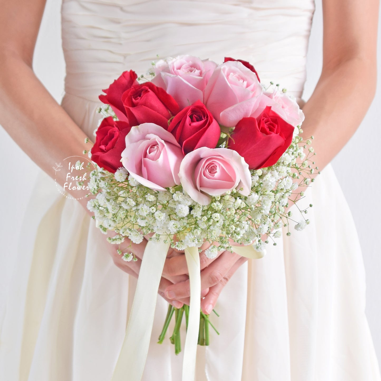 Arielle Bridal With Boutonniere| Personalized wedding & ROM flowers