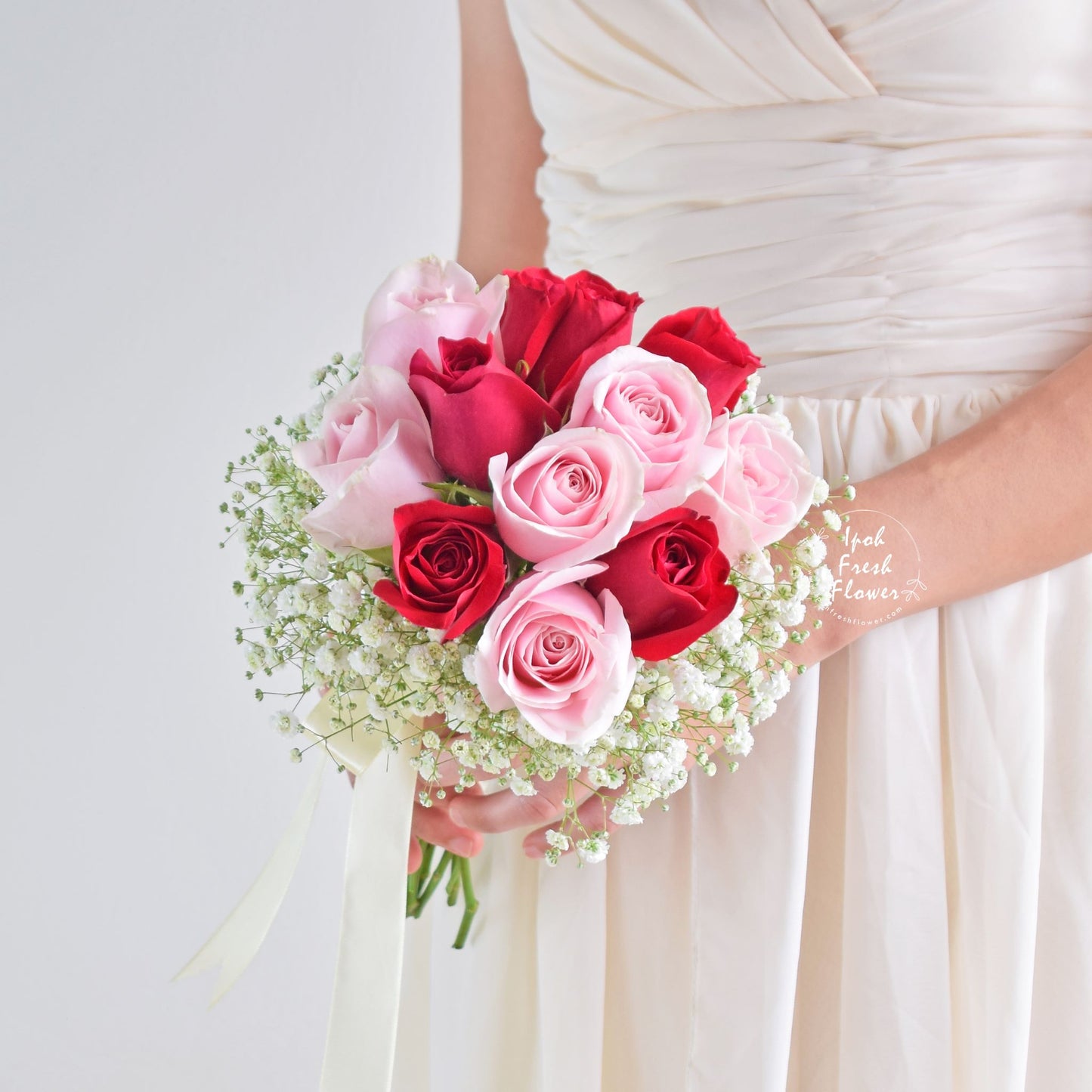 Arielle Bridal With Boutonniere| Personalized wedding & ROM flowers