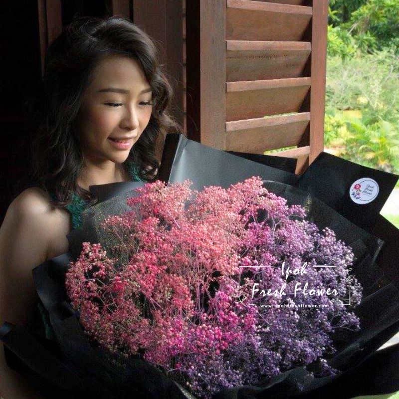 Big Bunch Unicorn Baby Breath Bouquet