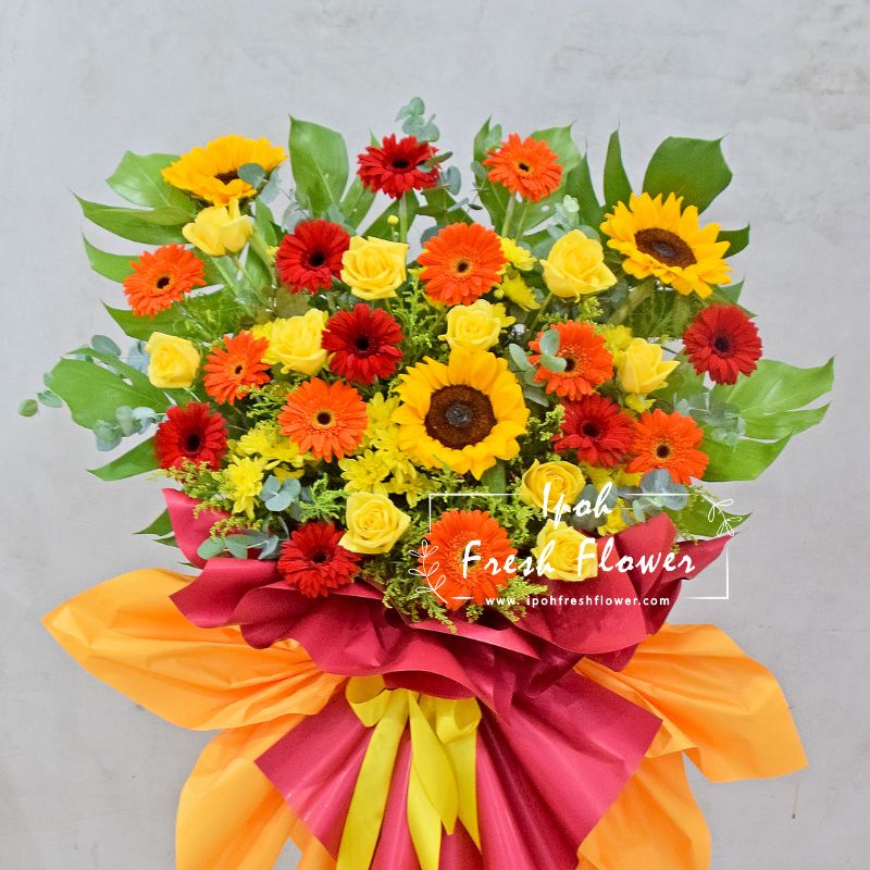 Fresh Flower Grand Opening Stand- Blessed Achievement