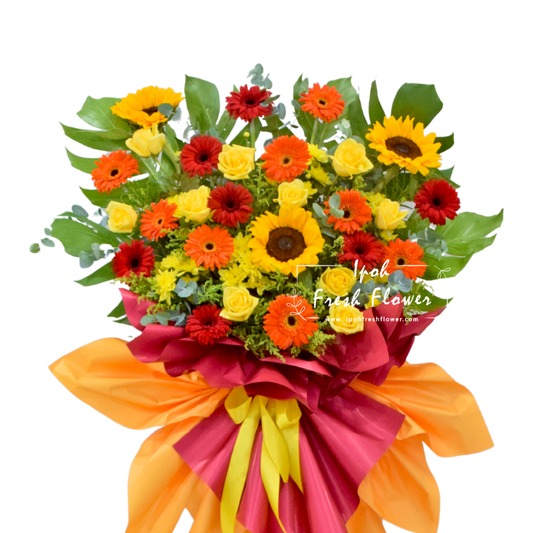 Fresh Flower Grand Opening Stand- Blessed Achievement