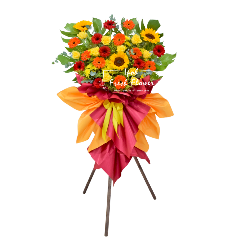 Fresh Flower Grand Opening Stand- Blessed Achievement