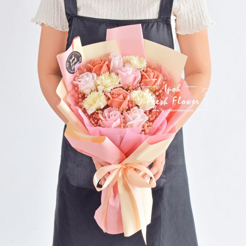 Carina| Mother's Day Flowers| Soap Flower Bouquet Delivery