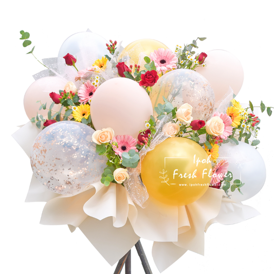 Ceremony| Grand Opening Flower Stand with Balloons| Same Day Delivery
