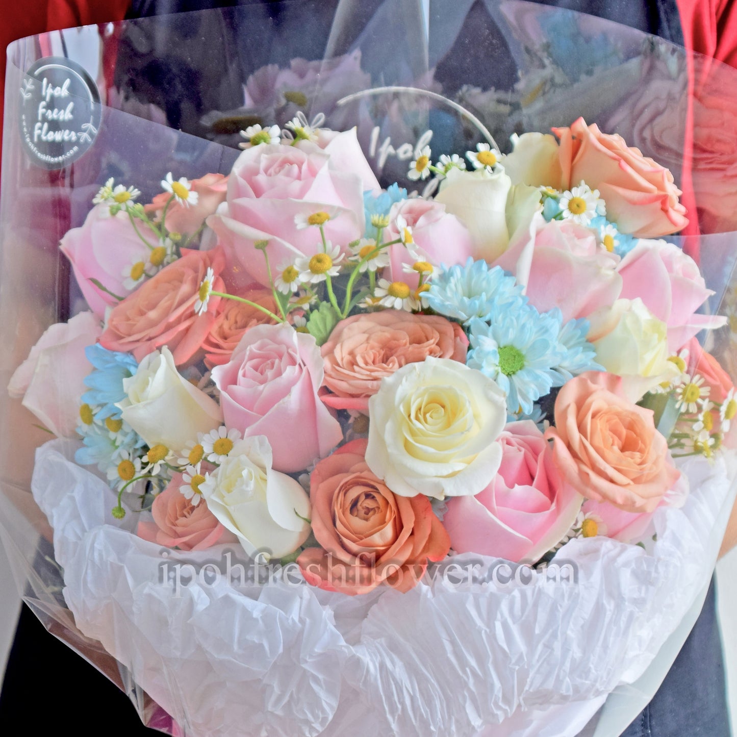 Claire Roses Bouquet| Fresh Flower Delivery