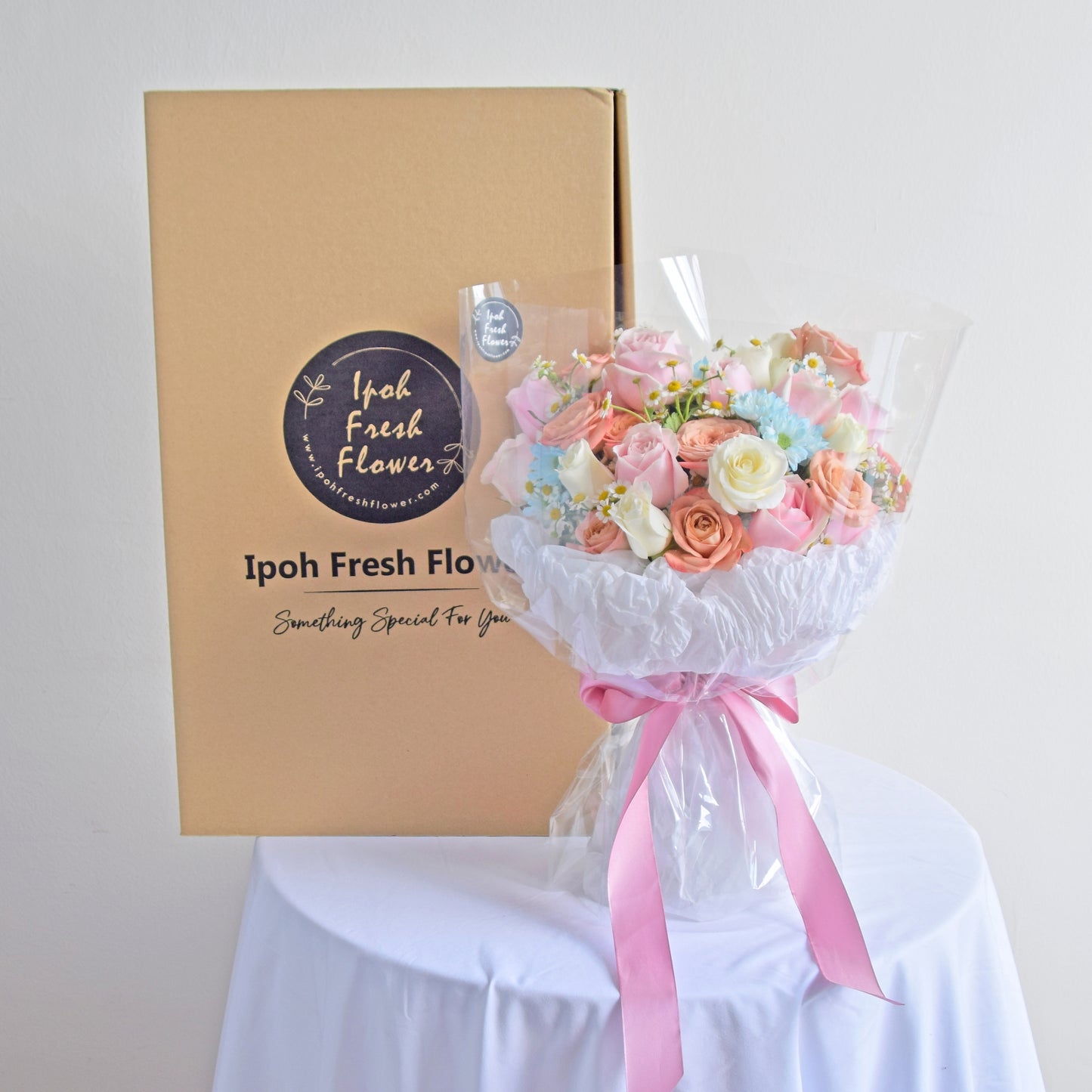 Claire Roses Bouquet| Fresh Flower Delivery