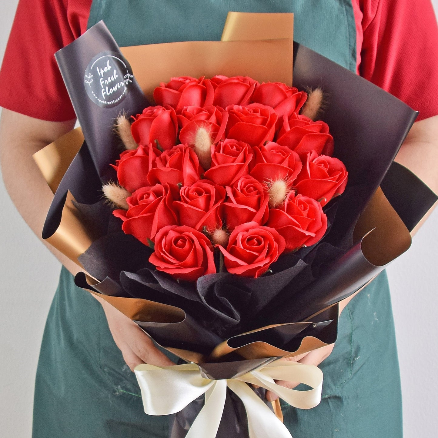 Classical Red Soap Flower Bouquet| Same Day Delivery