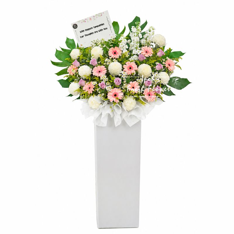 Condolence Flower Stand B6| Same Day Delivery Ipoh Taiping Perak