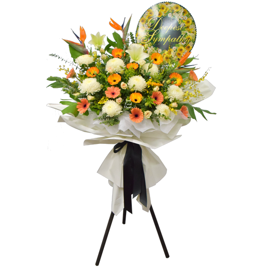 Condolence Wreaths & Funeral Flower Stand T6| Free Delivery