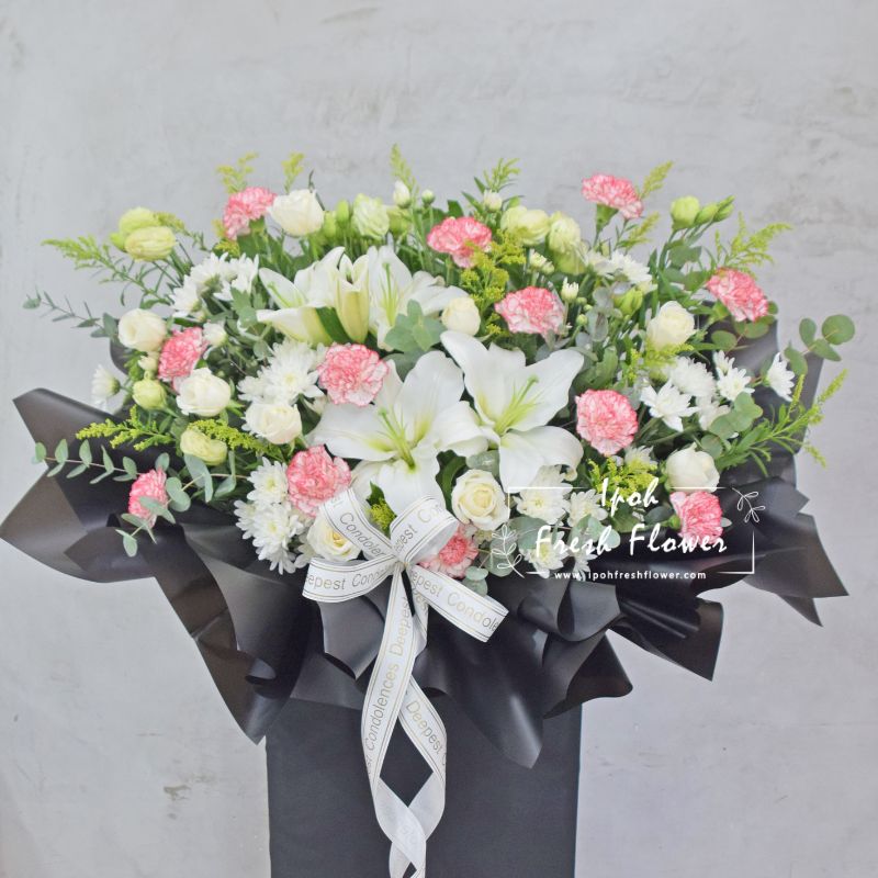 Condolence Flower Stand G1 | Funeral Flower Arrangement| Same Day Delivery