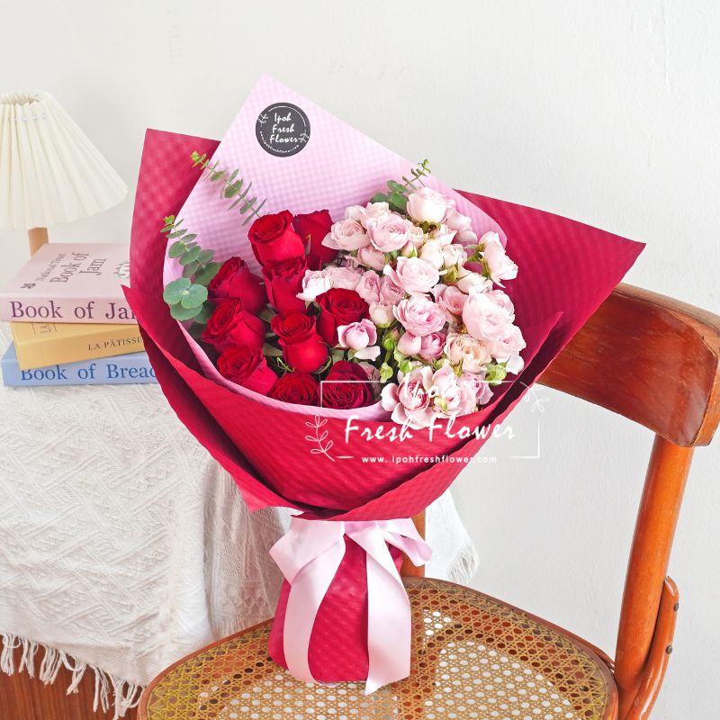 Crimson| Roses Bouquet| Fresh Flower Delivery