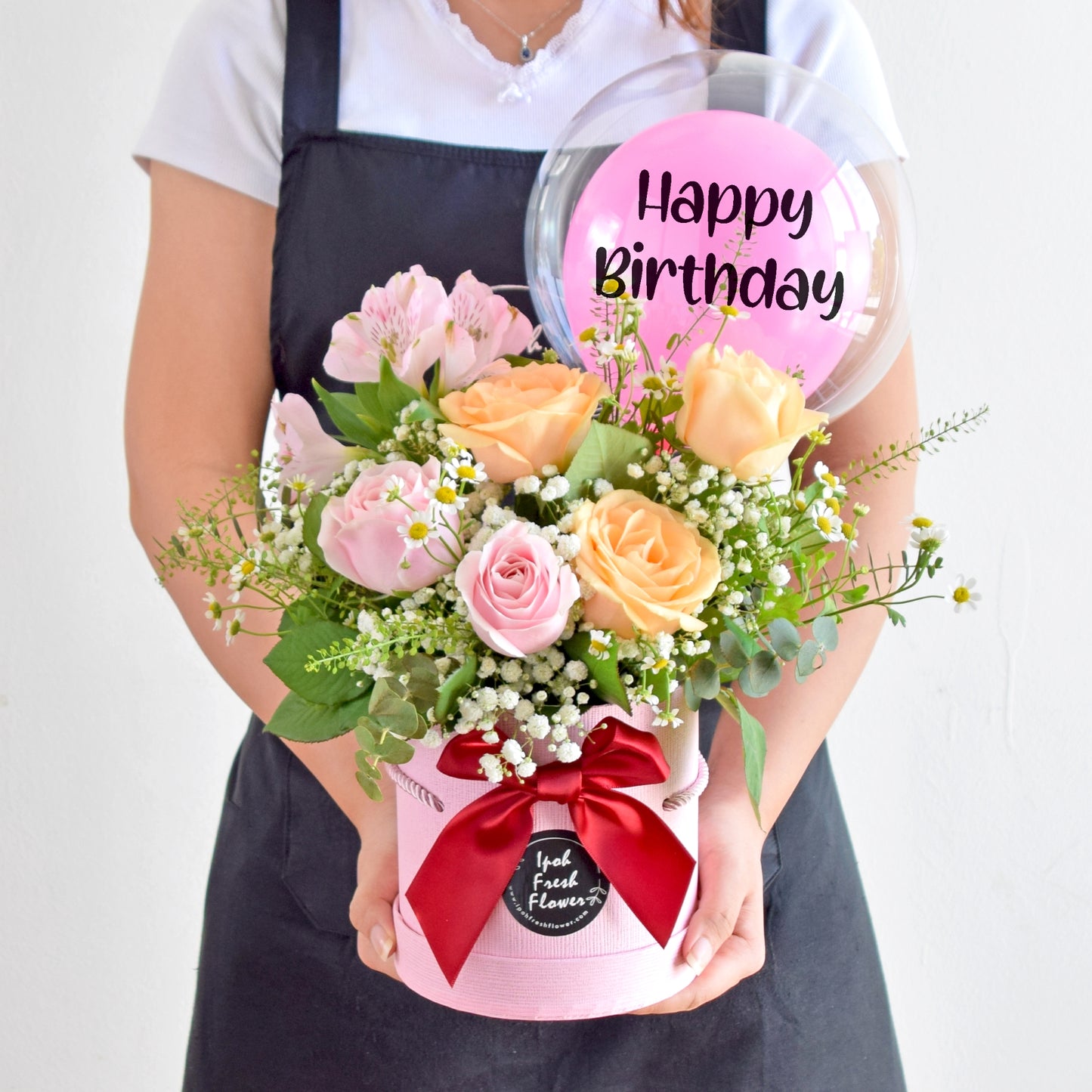 Dorothy| Balloon Flower Box| Fresh Flowers Same Day Free Delivery