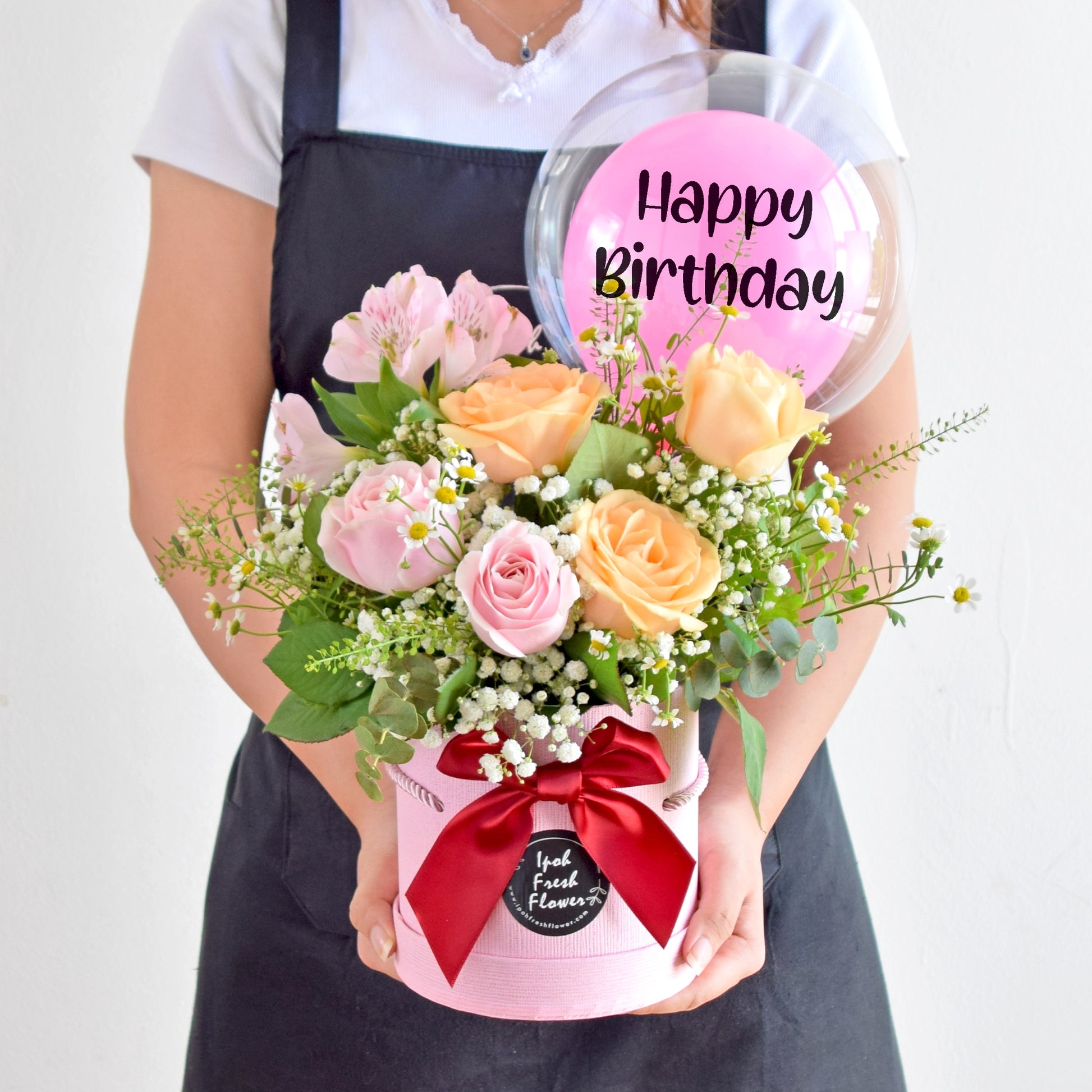 Dorothy| Balloon Flower Box| Fresh Flowers Same Day Free Delivery