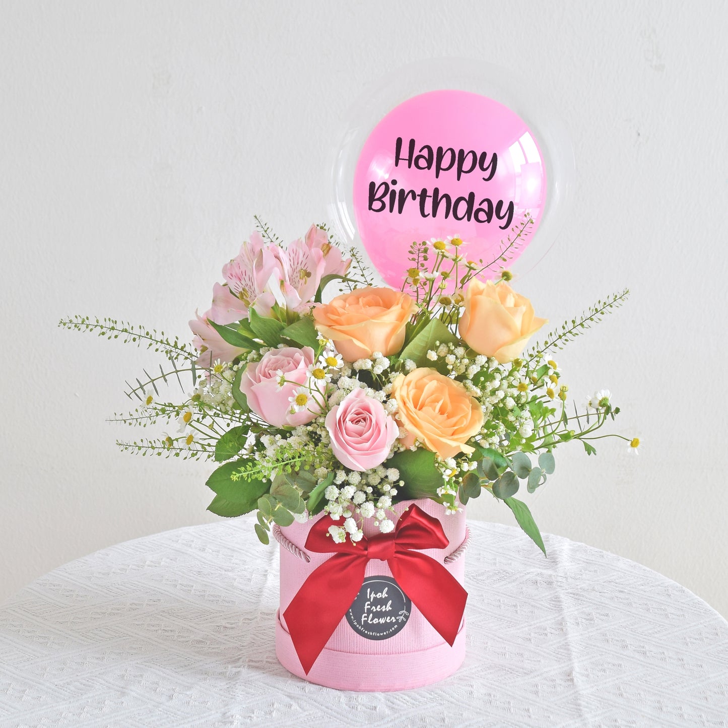 Dorothy| Balloon Flower Box| Fresh Flowers Same Day Free Delivery