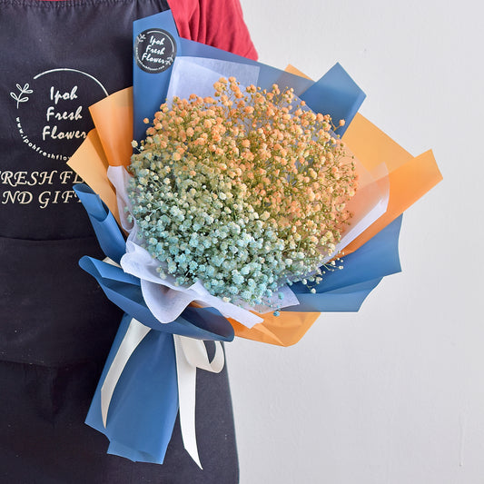 Eden Baby Breath Bouquet| Flower Bouquet Delivery| Same Day Delivery