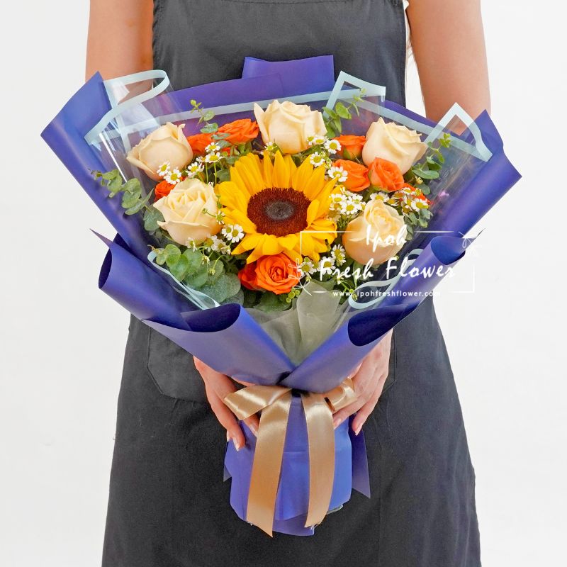 Eliot Fresh Flower Bouquet| Father's Day Special| Same Day Delivery Ipoh