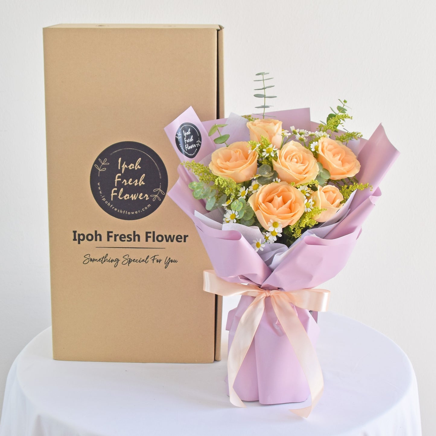 Estella| Champagne Roses Bouquet| Same Day Free Delivery