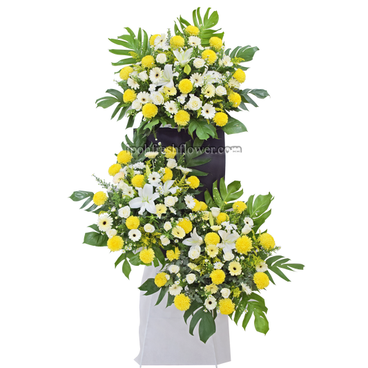 Farewell Memory| Condolence Wreaths & Funeral Flower Stand Delivery