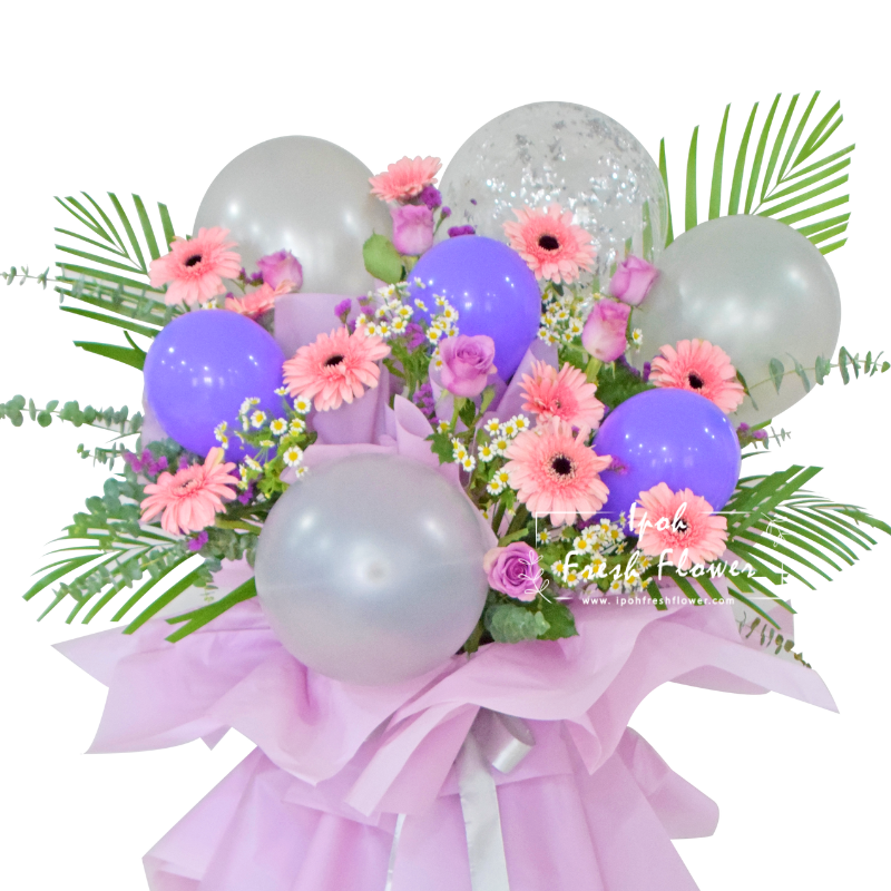 Glamorous| Grand opening flower stand with balloon