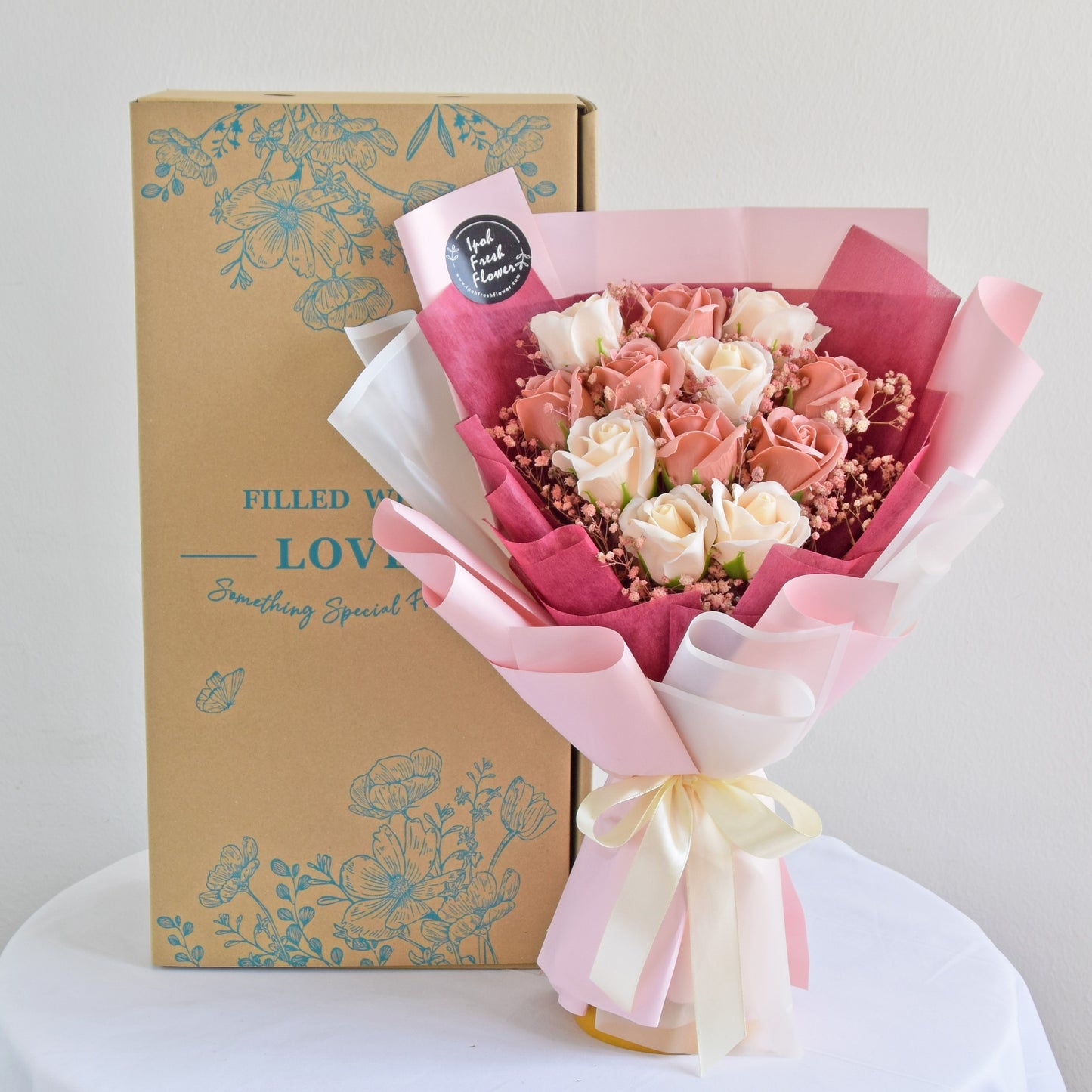 Gloria| Soap Flower Bouquet| Same Day Free Delivery
