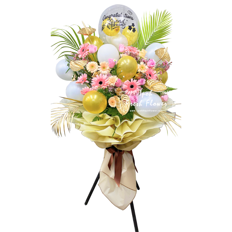 Fresh Flower Grand Opening Stand- Glorious Milestone