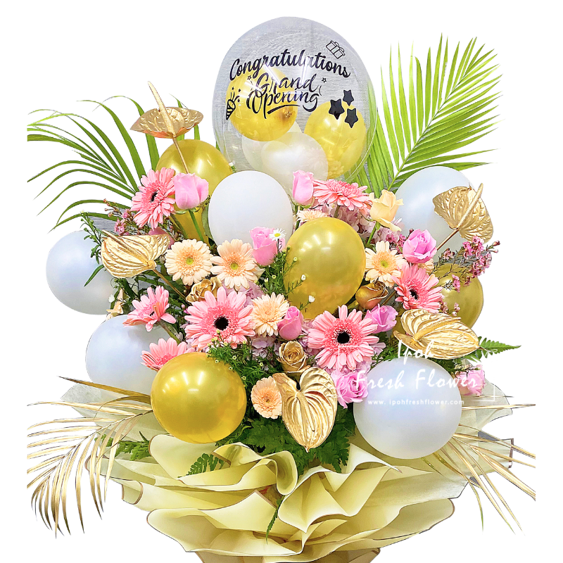 Fresh Flower Grand Opening Stand- Glorious Milestone