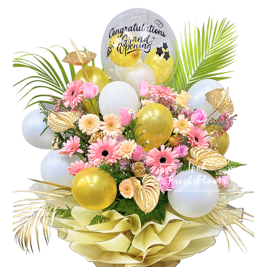 Fresh Flower Grand Opening Stand- Glorious Milestone