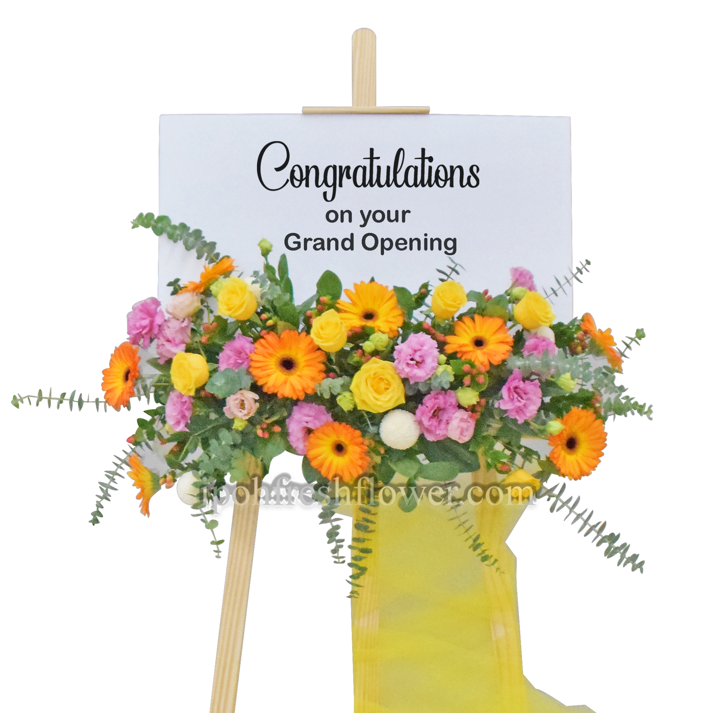 Gold Vision| Grand Opening Fresh Flowers Board Stands & Congratulations flowers