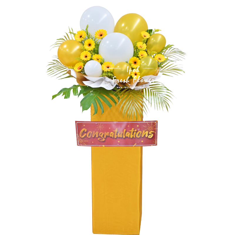 Golden Boom| Fresh Flower Grand Opening Stand| Same Day Delivery