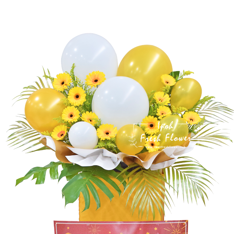 Golden Boom| Fresh Flower Grand Opening Stand| Same Day Delivery