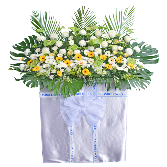 Grand Tribute Wreath| Condolence Flower Stand