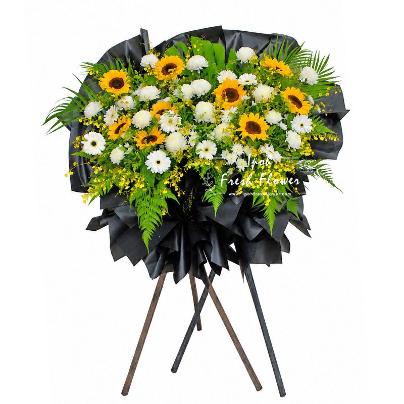 Heaven’s Embrace Grand Condolence Flower Stand| Same Day Delivery Ipoh