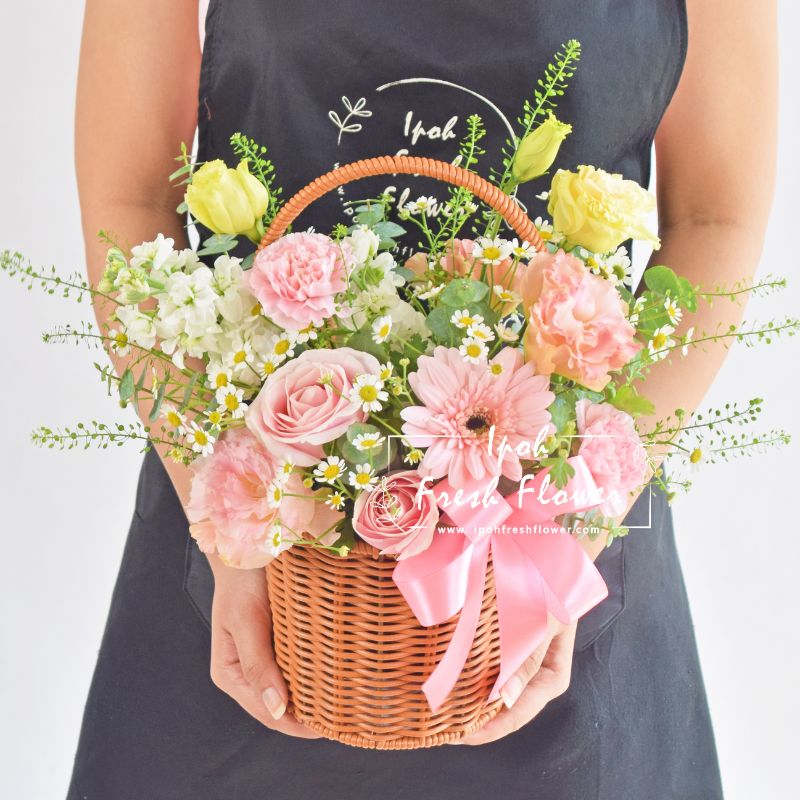Kristina | Fresh Flower Basket | Same day delivery