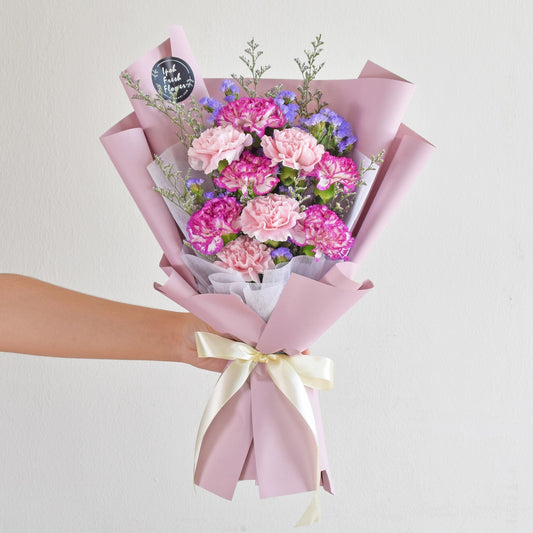 Mother's Day Special Lovelle| Carnation Fresh Flower Bouquet| Same Day Delivery