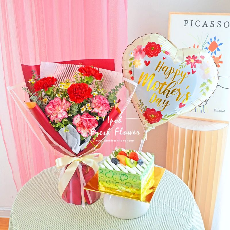 Lovelle With Steamed Pandan Cake Bundle| Mother's Day Special Bundle Gift Delivery