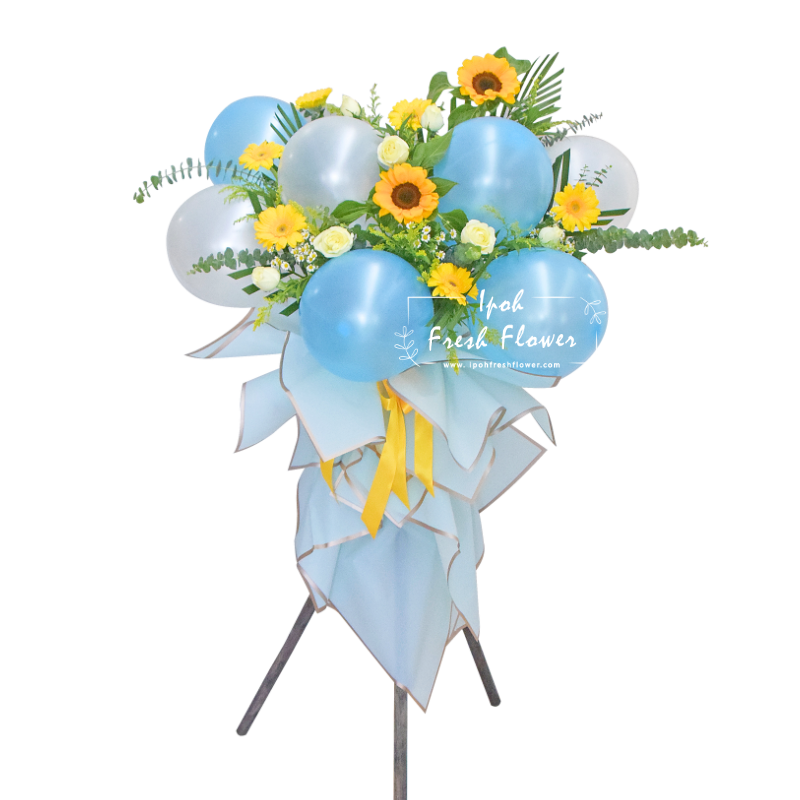 Mason| Grand Opening Flower Stand with Balloon| Same Day Delivery
