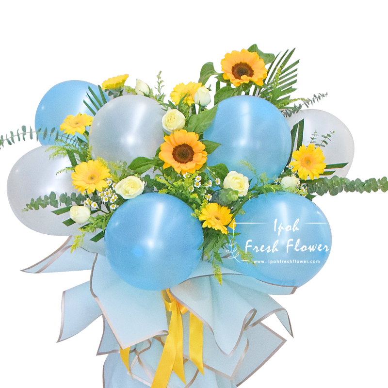 Mason| Grand Opening Flower Stand with Balloon| Same Day Delivery