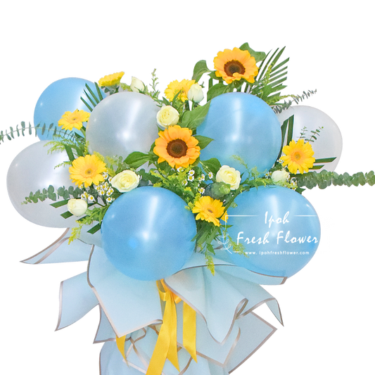Mason| Grand Opening Flower Stand with Balloon| Same Day Delivery