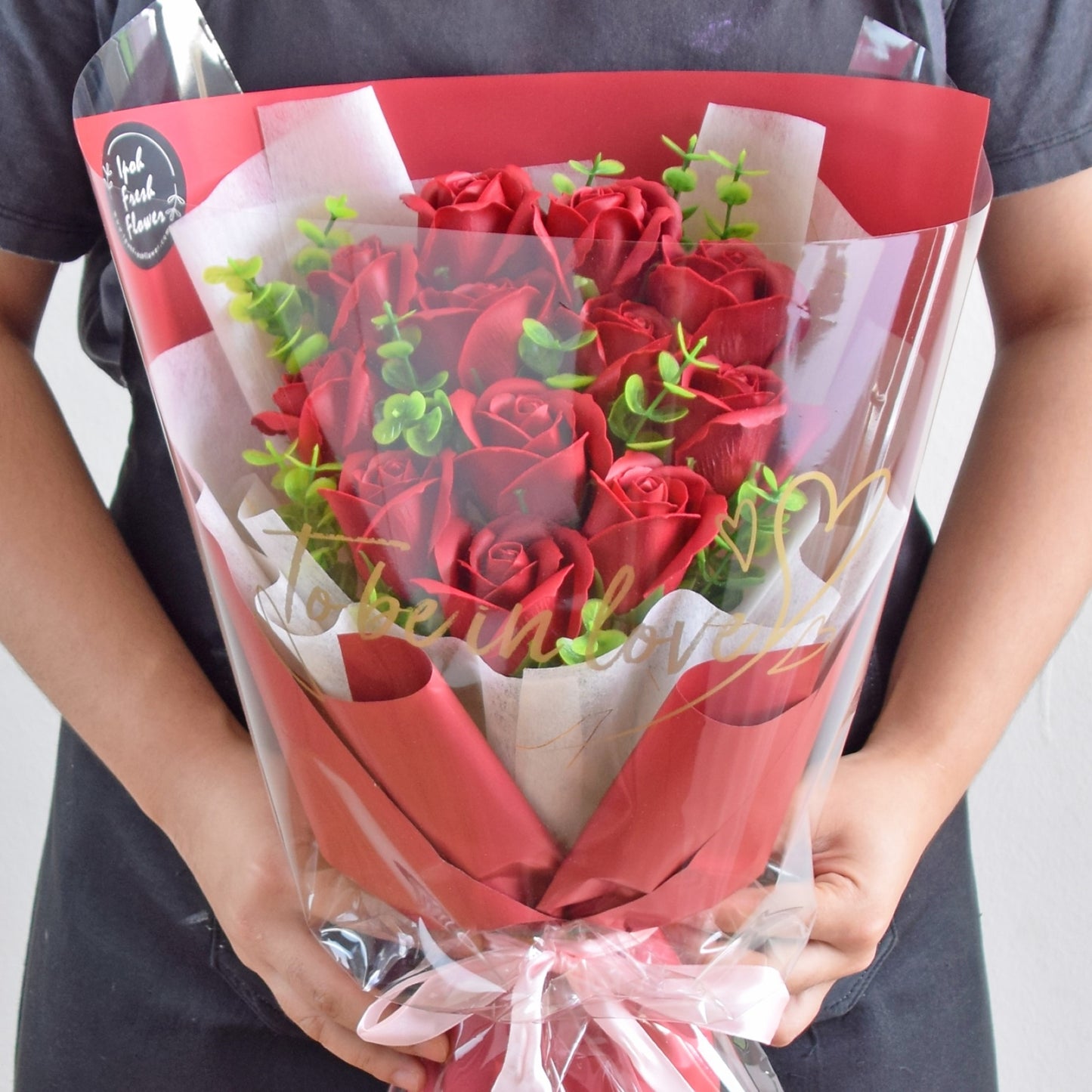 My Love| Red Soap Flowers Bouquet| Same Day Free Delivery