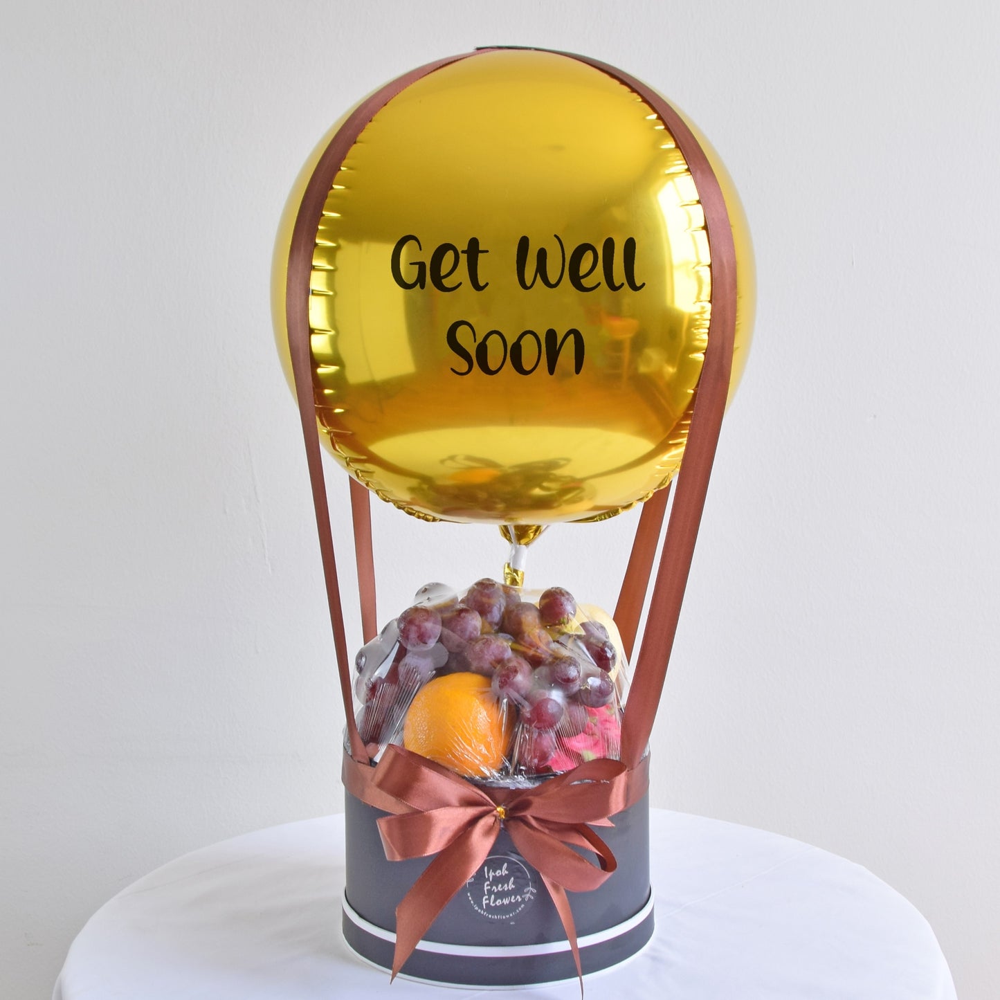 Oregon Fruit Box with Balloon| Fresh Fruit Same Day Free Delivery