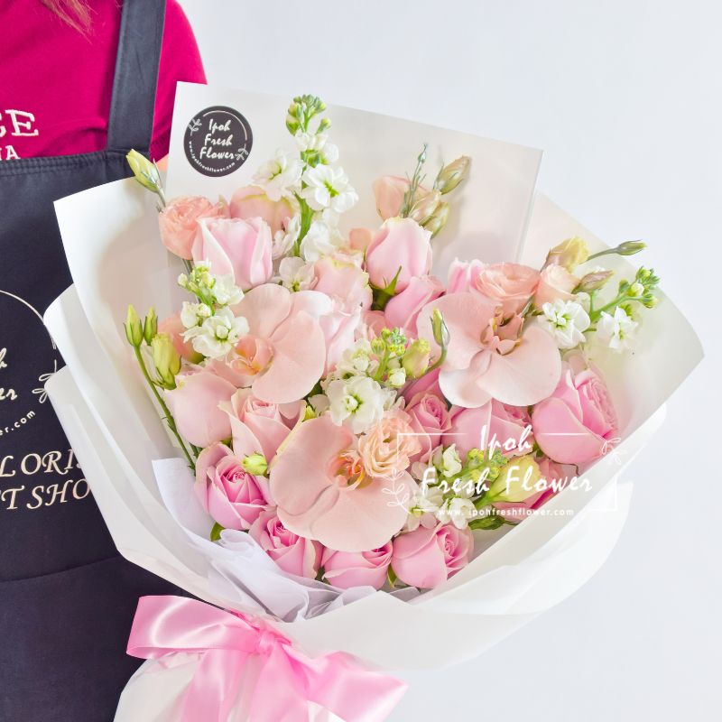 Pink Desire| Fresh Flower Bouquet| Same Day Delivery Ipoh Taiping