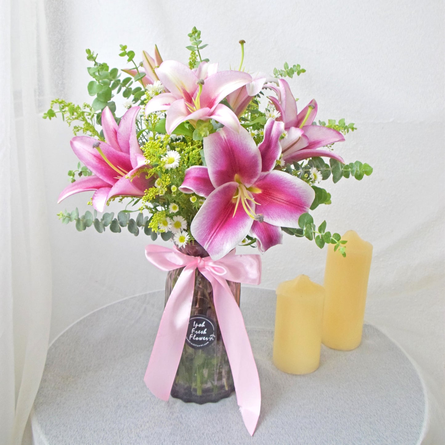 Pink Perfection| Fresh Flower In A Vase| Same Day Delivery