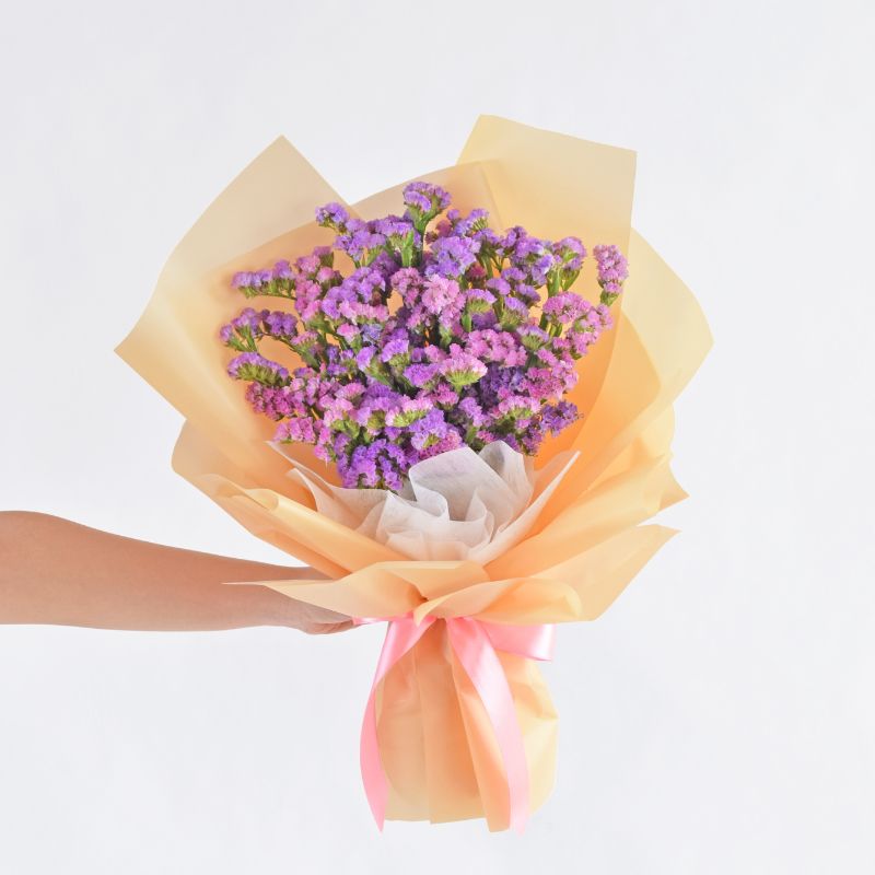 Pink Statice Bouquet| Dried Flower Bouquet Delivery