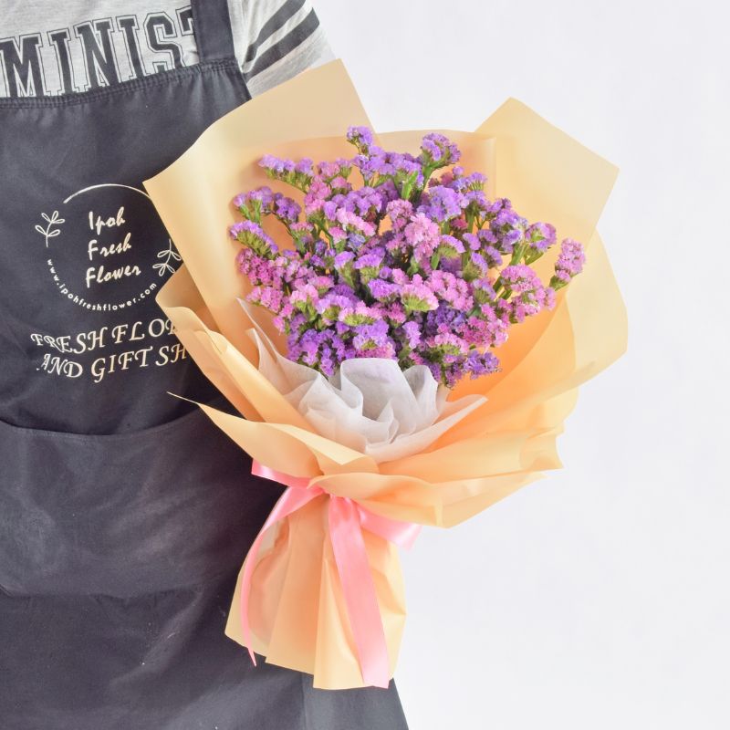 Pink Statice Bouquet| Dried Flower Bouquet Delivery