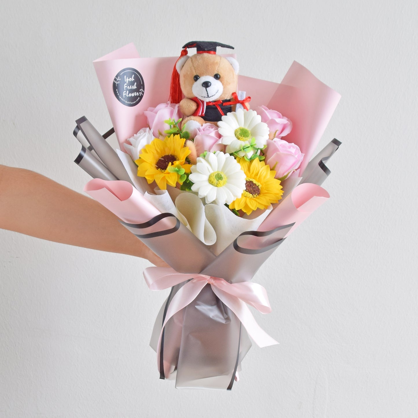 Pink Success Soap Flowers| Graduation Bouquet| Graduation Gift Delivery