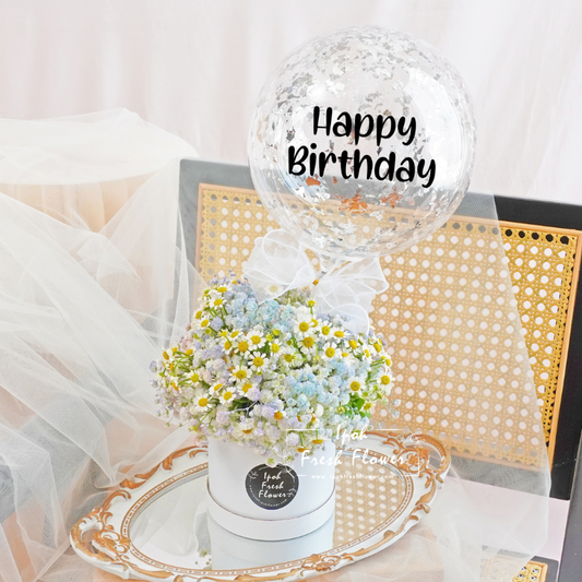 Polly| Balloon Flower Box| Same Day Delivery