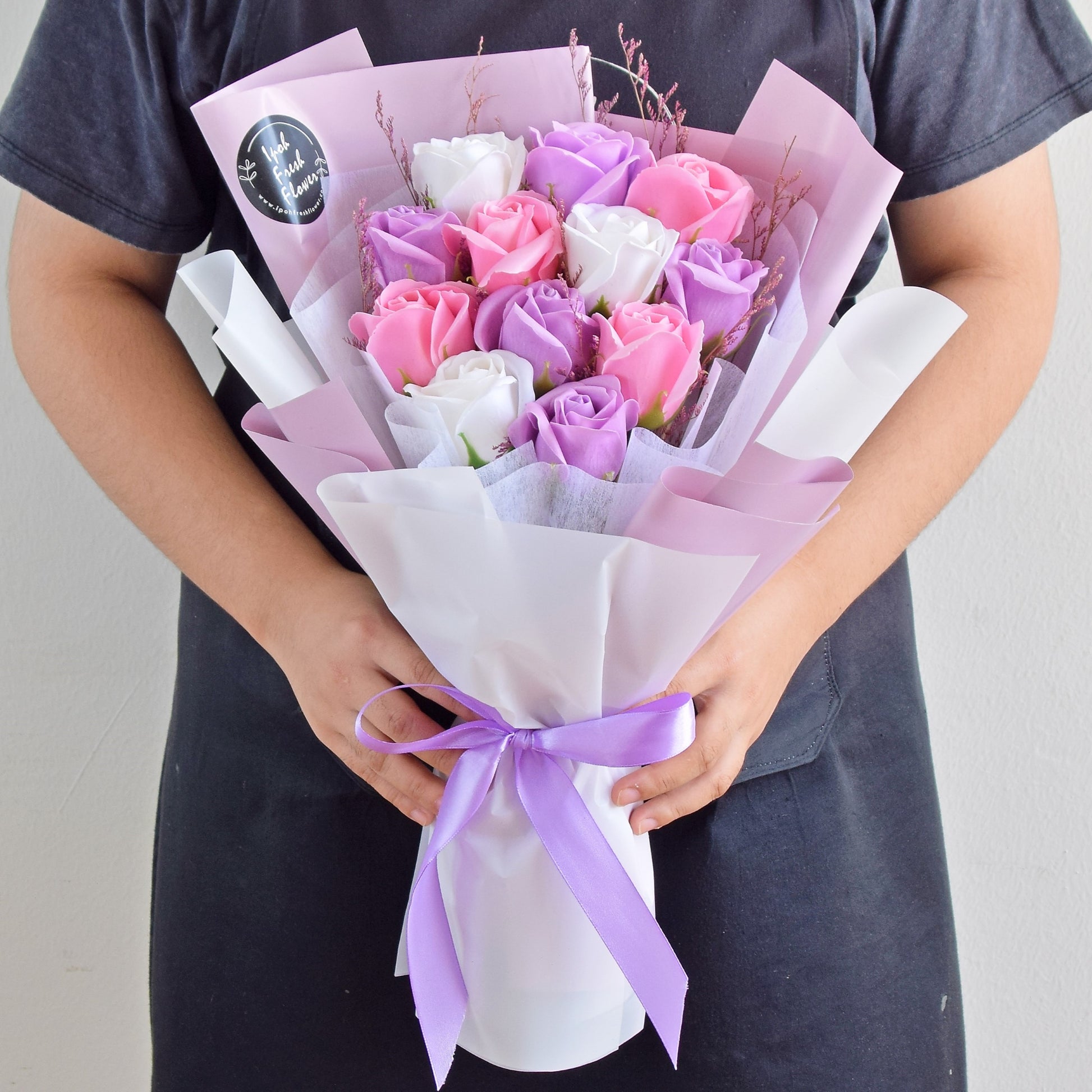 Purple Cartier| Soap Flower Bouquet| Same Day Free Delivery