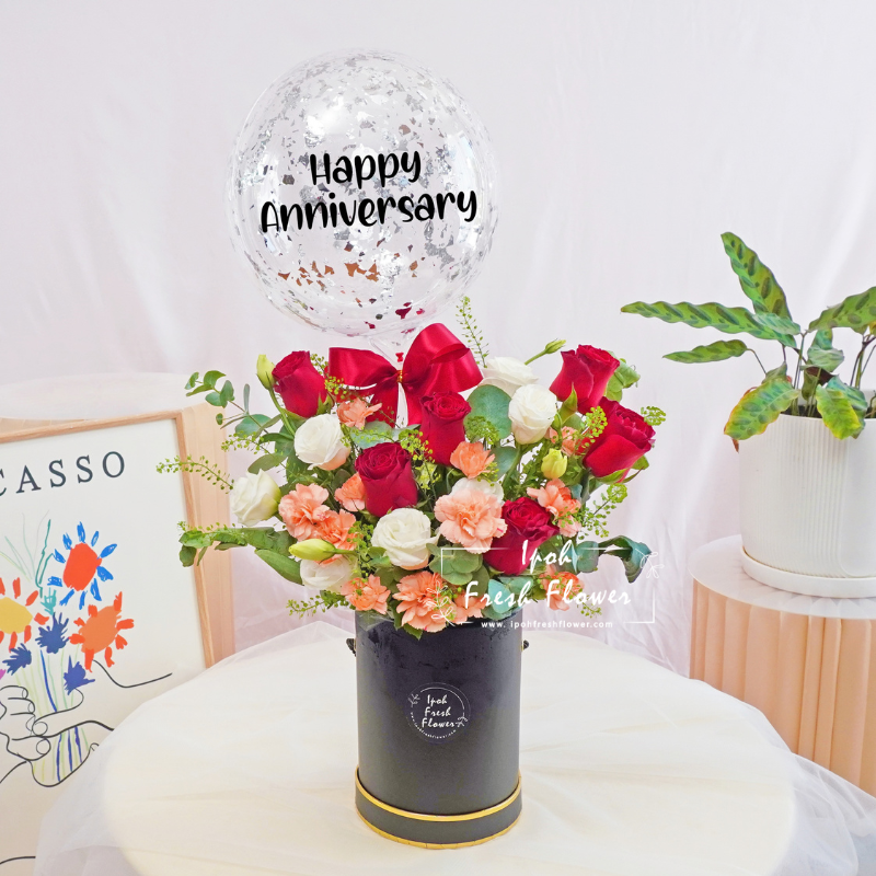 Raisa| Balloon Flower Bloom Box | Same Day Delivery